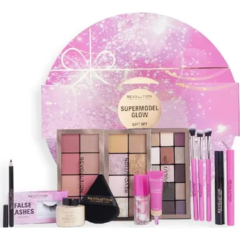 Kosmetická sada Makeup Revolution Makeup Revolution Super Model Glow Gift Set Dárková kosmetická sada