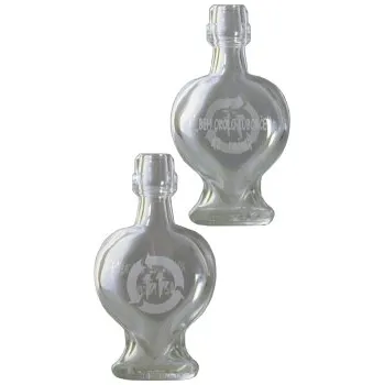 Láhev Láhev Srdíčko - 0.04 bezbarevná + Běh okolo Ľuborče 42. ročník