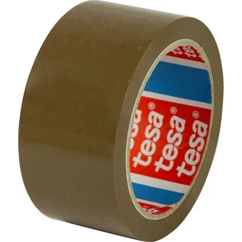 Lepicí páska Páska samolepicí PP 48x66 hnědá-havana, TESAPACK 4263