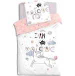 Atmosphera for kids Dívčí povlečení 140x200 cm, UNICORN, dvoustranné