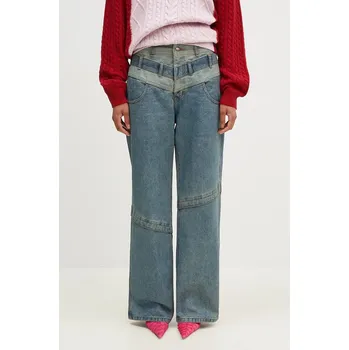 Dámské džíny Džíny Andersson Bell Layered Wide-Leg Jeans, 28, modrá, 55X