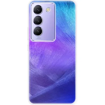 Pouzdro na mobilní telefon Silikonové pouzdro iSaprio - Vivo V40 SE 4G / 5G - Purple Feathers (Odolný silikonový kryt, obal, pouzdro iSaprio - Vivo V40 SE 4G / 5G - Purple Feathers - skvělá ochrana a pružnost, stylový UV potisk, lehkost, tiskne se v České republice)