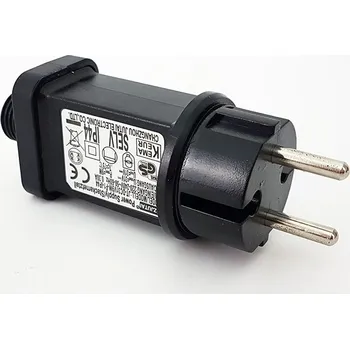 Napájecí zdroj pro osvětlení LURECOM VOR DE 9W TIME - 31V napájecí zdroj pro vánoční LED řetězy a světelné LED závěsy, max. zatížení 9W, vestavěný časovač