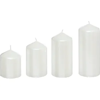 Svíčka Atmosphera Sada svíček LED o různé velikosti, Ø 5 cm, bílé