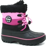 Lee Cooper 2855K black/fuchsia, dětské sněhule vel.35