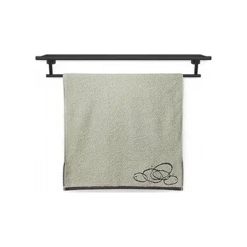 Sprchový závěs Veba Osuška Nora elipsy 70x140 cm světle zelená