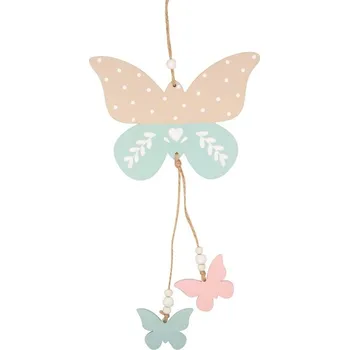 Motýlek Motýlek dřevěný k zavěšení 28 cm