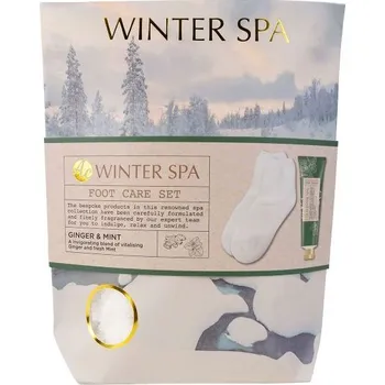 Kosmetika na nohy SET péče o nohy WINTER SPA v dárkové tašce vč. pohodlné ponožky (1 pár, jedna velikost pro všechny)