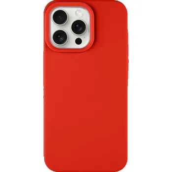 Pouzdro na mobilní telefon Tactical Velvet Smoothie silikonový kryt s MagSafe pro iPhone 15 Pro Max - chilli