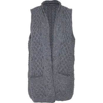 Dámská vesta Vlnka Dámská vlněná vesta Vlnka tmavě šedá velikost oblečení L