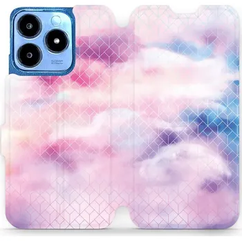 Pouzdro na mobilní telefon Flipové pouzdro Mobiwear - Realme C63 - MR02S Vodovkové obrazce (Knížkové flip pouzdro, obal, kryt na mobil Realme C63 - MR02S Vodovkové obrazce, materiál Umělá kůže + TPU - ochrana 360°, stojánek, silikonová vanička, magnetické zavírání)