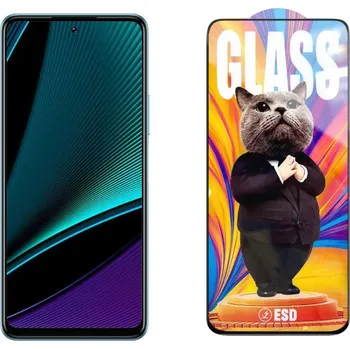 Telefonní příslušenství 3D Ochranné tvrzené sklo na Infinix Note 11s - Mr. Cat ESD