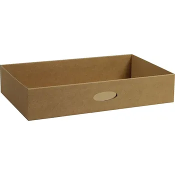 Šuplík do pořadače velký 331x196x65 mm, hnědý