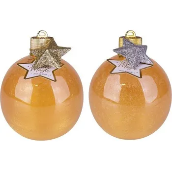 Sprchový gel GEL koupelový/sprchový 500ml WINTER MAGIC ve velké lahvičce ve tvaru koule s přívěskem hvězdy NOVINK