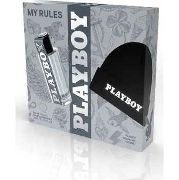 Kosmetická sada Playboy My Rules Set - EDT 60 ml + Černá čepice Playboy Dárková sada
