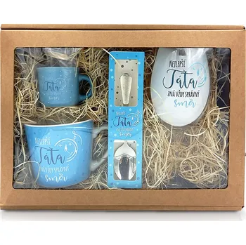 Dárkový potravinový koš Dárkový balíček POHODA Nejlepší táta zná vždy směr