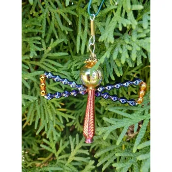 Vánoční dekorace andělíček modrý