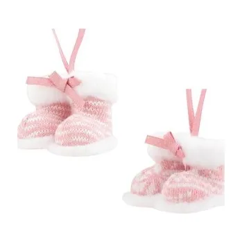 Vánoce Botičky plyšové na zavěšení 6 cm