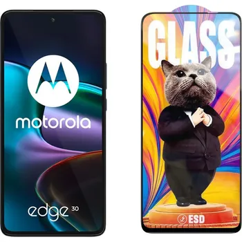 3D Ochranné tvrzené sklo na Motorola Edge 30 - Mr. Cat ESD