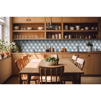 Fototapeta DIMEX KI-420-096 3D krychlová zeď 420 x 60 cm šedá