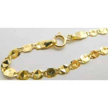 Náramek Klenoty Budín Dámský hladký pevný zlatý náramek ze žlutého zlata 585/1,23gr 19cm HK7023 (Klenoty Budín Dámský hladký pevný zlatý náramek ze žlutého zlata 585/1,23gr 19cm HK7023)