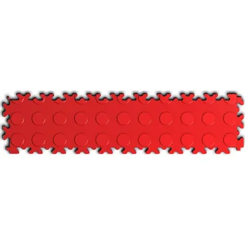 Dlažba Značkovací vinylová dlaždice SimpleJack Triton Planet úzká 12 x 51 cm Barva: Červená