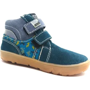 Dětská treková obuv KTR BAREFOOT OBUV FR 2406 PETROL S MEMBRÁNOU (29)