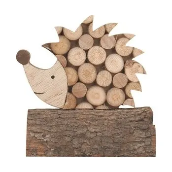 Ježek dřevěný na postavení 8 x 7,5 cm