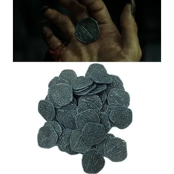 Seriál Piráti z Karibiku mince Jack Sparrow starostříbrná