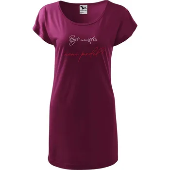 Dámské tričko DOBRÝ TRIKO Dámské tričko/šaty Být nevěstou není prdel Velikost: S, Barva: Fuksiová