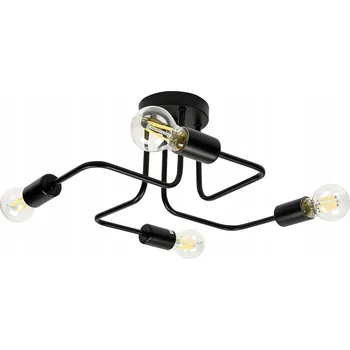 Stropní svítidlo LEDLUX černé kovové 4-bodové E27