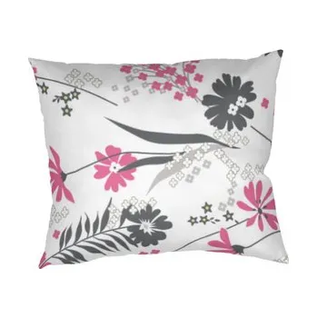 Povlečení Dadka Povlak na polštář bavlna Agáta růžová na bílém 40x50 cm