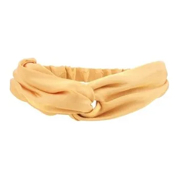 Čelenka Čelenka elastická saténová s kříženým uzlem, zlatá