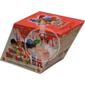 Zábavní pyrotechnika Konfetová Baterie Happy Birthday 20 ran