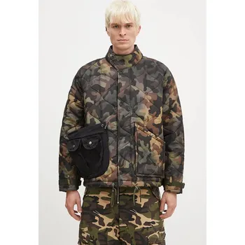 Bunda Andersson Bell Multi-Pocket Camouflage Quilted Jumper, L, zelená, 87X