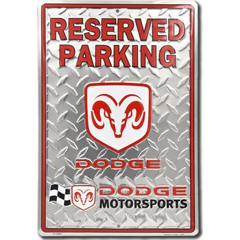 Plechová cedule Plechová cedule Dodge Reserved Motorsport 45 cm x 30 cm