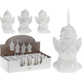 Vánoční dekorace dekorace ANDĚL 54x40x90mm závěs mix