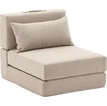 Béžové rozkládací křeslo Kave Home Arty