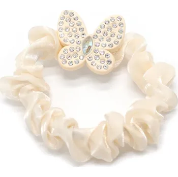 Gumička do vlasů s motýlkem Barva: béžová