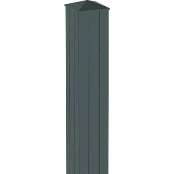 Plotový sloupek Soncost Plotový sloupek vnější hliníková část, 190 cm, hliník, antracitová šedá (RAL 7016) BPFOSTENALU01