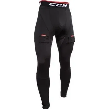 Kalhoty se suspenzorem CCM Compression Pant Jock SR, Senior, XXL, černá CCM