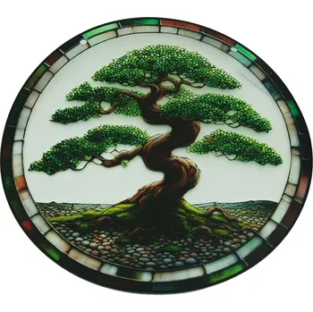 Závěsný obrázek s motivem bonsaje