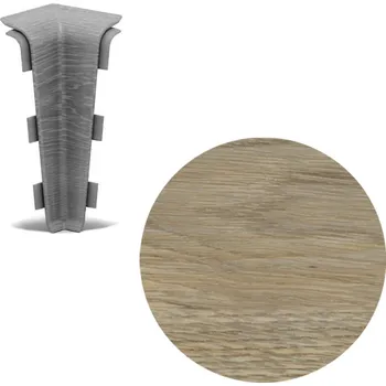 Podlahová lišta AP28/1 vnitřní růžek k soklové liště SG75, PVC Nisa, 1 ks