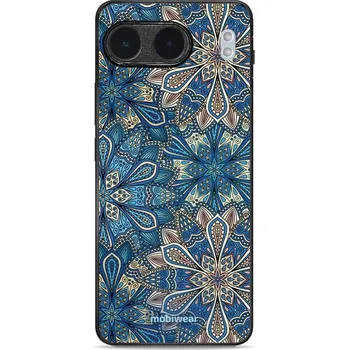 Pouzdro na mobilní telefon Lesklý kryt Mobiwear Glossy - OnePlus Nord 4 5G - G038G - Modré mandala květy (Prémiové lesklé pouzdro, obal, kryt Mobiwear Glossy na mobil OnePlus Nord 4 5G - G038G - Modré mandala květy, materiál Plast + TPU silikon - krytí po všech stranách,)