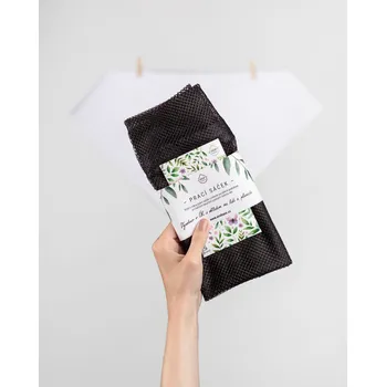 Výhodné balení Prací sáček EcoHaus černý 50 x 60 cm (L) + Prací papírky EcoHaus 5 praní