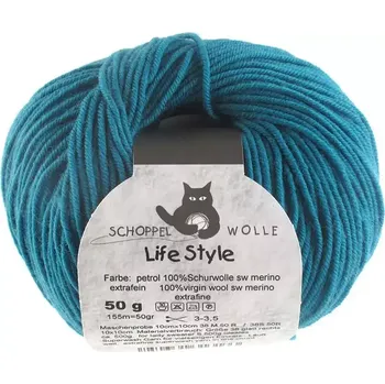 Příze Schoppel wolle Life Style 5990 Petrol (Příze Life Style 5990 Petrol)