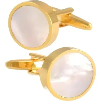 Manžetový knoflíček Gaira® Manžetové knoflíčky Perleť 32050, Barva zlatá