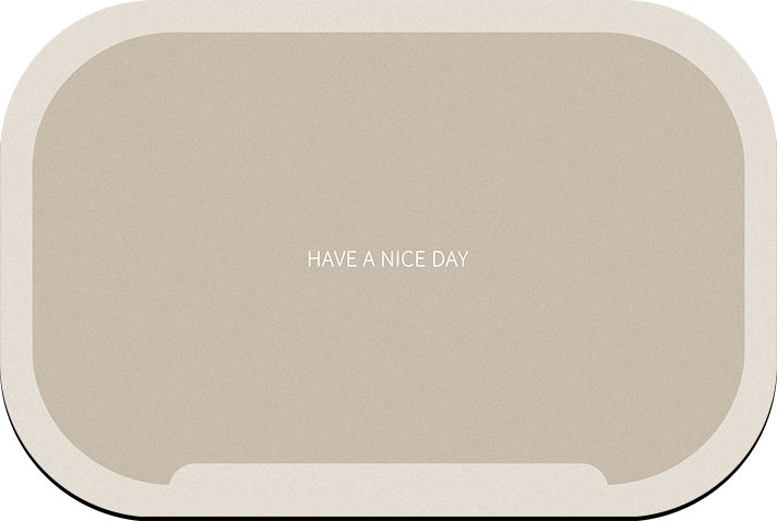 Bezdoteku Křemelinová předložka do koupelny HAND béžová 60x40