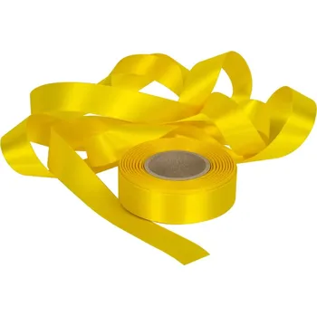 Stuha Atlasová stuha žlutá, šíře 24 mm, délka 20 m