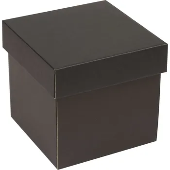 Dárková krabička Dárková krabička s víkem 150x150x150 mm, černá